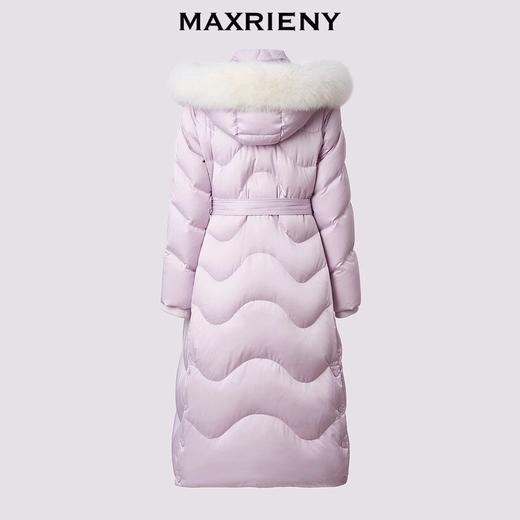 玛克门店发货：连帽收腰羽绒服大毛领(货号:MF85DC754) 商品图4