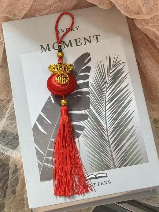 年宵花配饰-丝光球灯笼--新年挂件-剪纸绒字挂件 商品图1