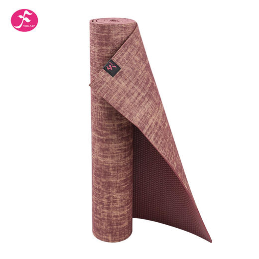 一梵亚麻质幻彩瑜伽垫 紫色/酒红 183*61*0.5CM/条 商品图6