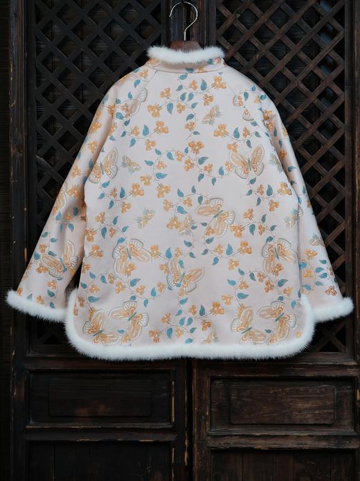 瑕疵|盛唐婧| 新中式云锦水貂对襟外套[特价品](特殊商品不退不换) 商品图5