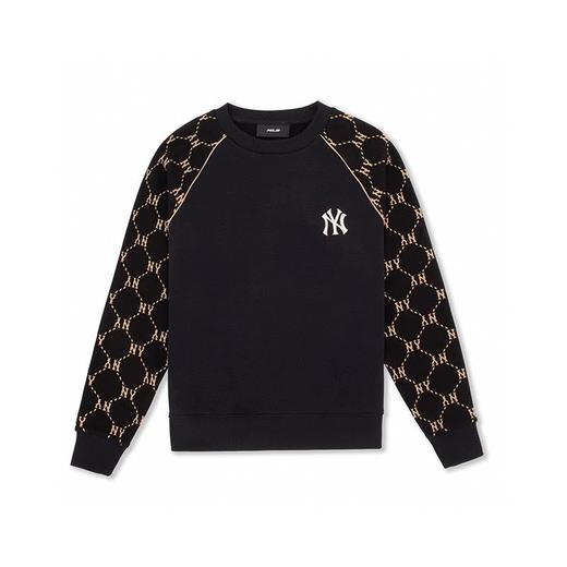 请仓库不退换 MLB 秋季新款男女时尚钻石老花复古圆领卫衣 大身面料：30支毛圈 商品图2