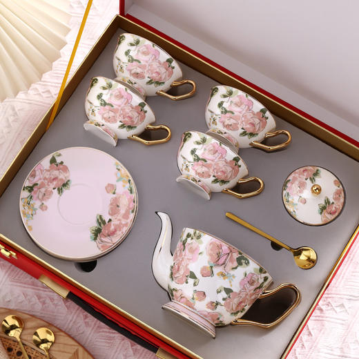 B-NX-11-诺轩 野玫瑰花茶具套装 商品图1