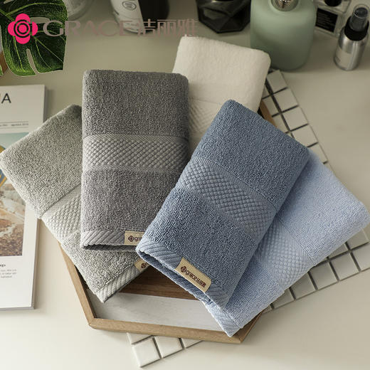 洁丽雅毛巾新疆棉洗脸洗澡家用成人男女士全棉柔软强吸水面巾w035572*34cm 商品图2