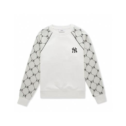 请仓库不退换 MLB 秋季新款男女时尚钻石老花复古圆领卫衣 大身面料：30支毛圈 商品图3