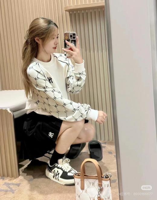 请仓库不退换 MLB 秋季新款男女时尚钻石老花复古圆领卫衣 大身面料：30支毛圈 商品图7