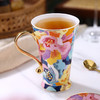 B-NX-13 诺轩 炫丽牡丹高脚马克杯 （双杯+双碟装） 商品缩略图2