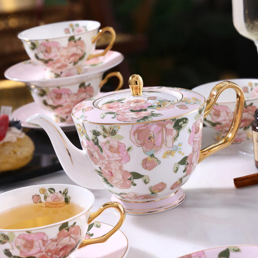 B-NX-11-诺轩 野玫瑰花茶具套装 商品图4