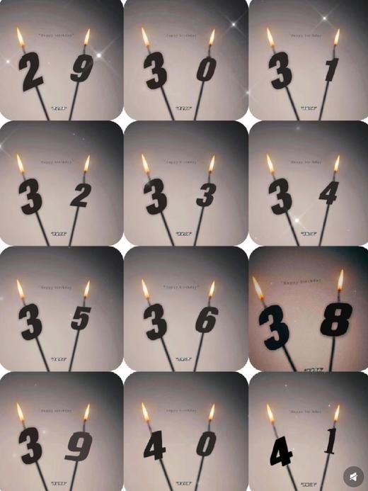 「金色·数字蜡烛0-9」 商品图0