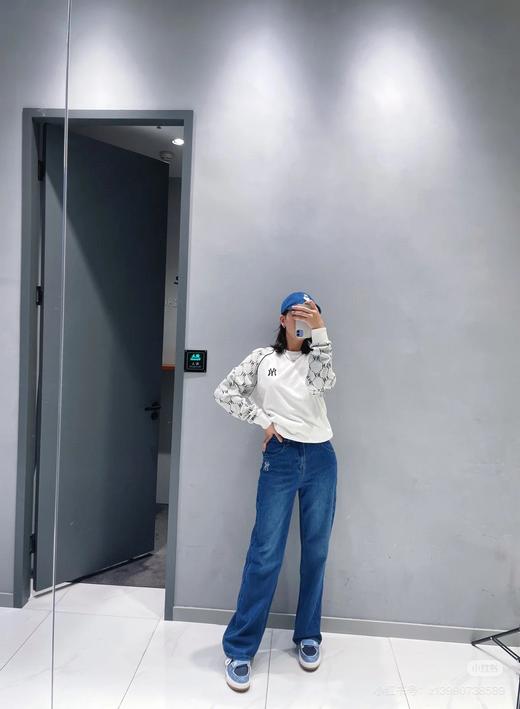 请仓库不退换 MLB 秋季新款男女时尚钻石老花复古圆领卫衣 大身面料：30支毛圈 商品图6