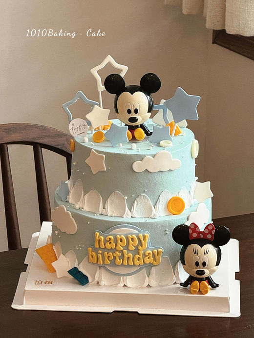 「Disney's米奇米妮」翻糖巧克力·100%动物奶油（附图6+8寸双层·提前3天预订） 商品图1