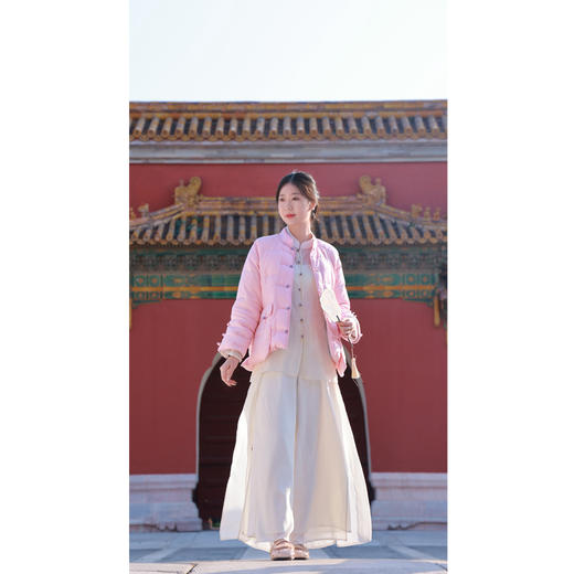 【抖音专属】飞花令•羽绒服(22803133-晶红) 商品图2