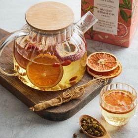 焕发元气茶(铁皮石斛西洋参血橙) Dendrobium, American Ginseng and Blood Orange Tea