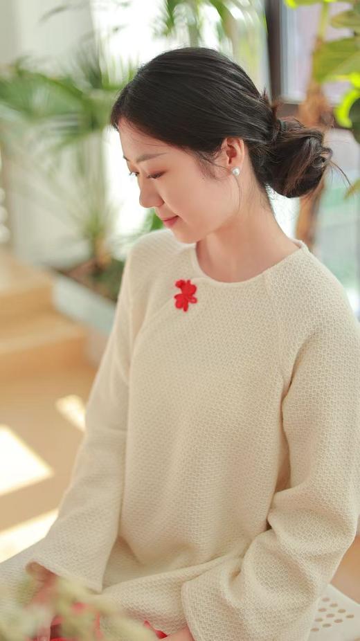 【抖音专属】中式连衣裙（24807004凝脂设计师） 商品图0