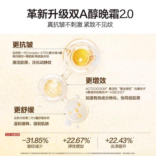 【门店直发】HBN双A醇晚霜2.0视黄醇面霜50g早C晚A紧致抗皱抗老淡纹保湿滋润 商品图2