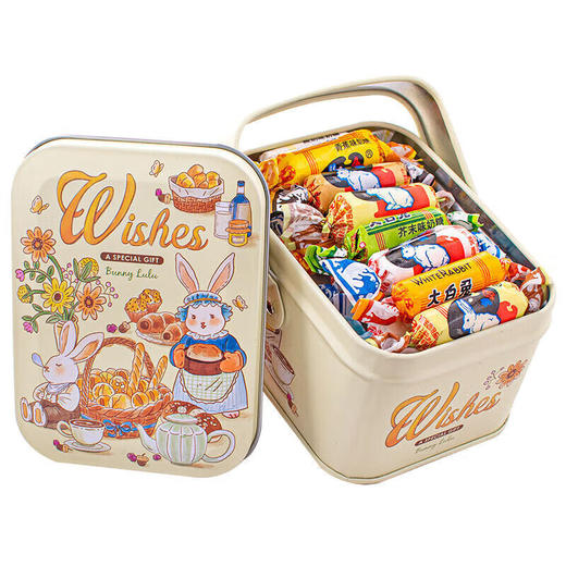 大白兔小铁听游玩兔奶糖110g 商品图0