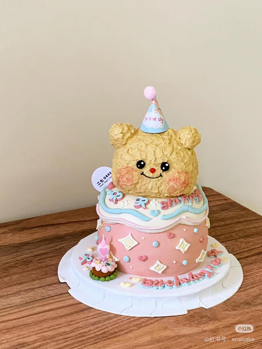 奶油熊蛋糕，提前3天下单 商品图0