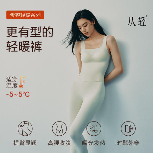 从轻收腹瑜伽裤外穿2025春新品收腰提臀鲨鱼裤高腰打底长裤女轻薄 商品图2