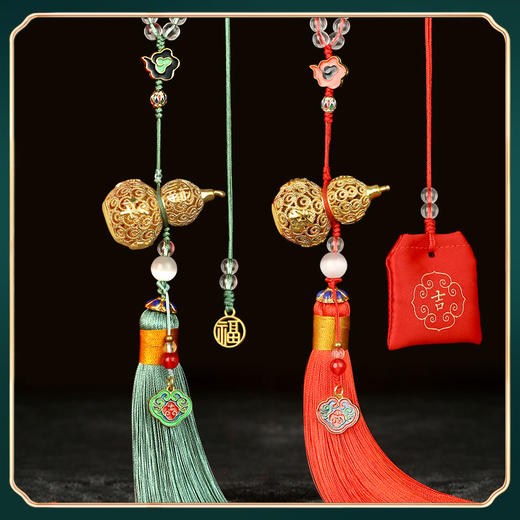 M-SSY-02425/02426  善生缘 铜镀金 福禄平安挂饰/香囊 TT29-1/TT29-2 流苏款 商品图1