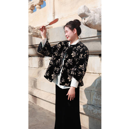 【抖音专属】新中式棉服（24802095夜合花-高定款） 商品图3