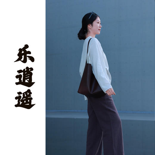 【抖音专属】乐逍遥•阔腿裤(24809886-鸦雏) 商品图0