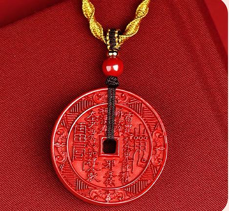 正安优选·山鬼花钱朱砂吊坠含挂绳 紫金砂/帝王砂可选 商品图1