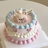 奶油熊手绘蛋糕，提前48小时预定哦，手绘蛋糕，奶油颜色或有细微色差 商品缩略图1