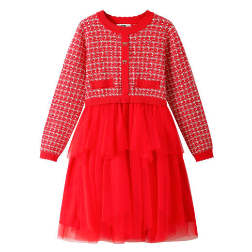 女童针织连衣裙春季新款安奈儿童装EG514005 商品图5