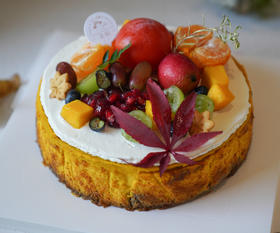 【南瓜巴斯克】（需提前1天预定）细腻顺滑的南瓜芝士，外焦里嫩，入口即化