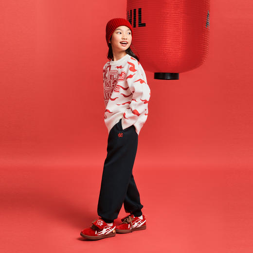 男女童全腰针织单裤春季新款安奈儿童装EM516001 商品图6