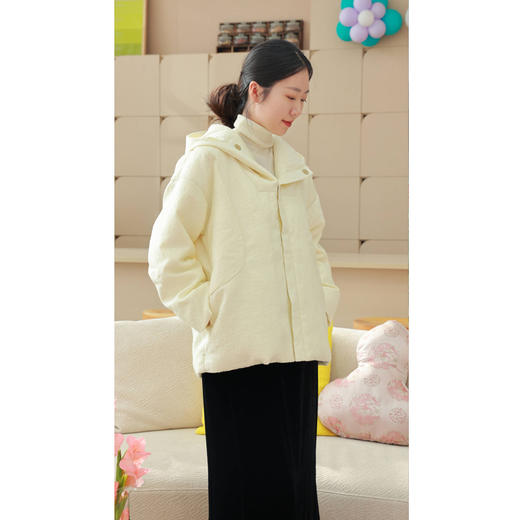 【抖音专属】春华•连帽羽绒服（23803801B-山矾） 商品图2
