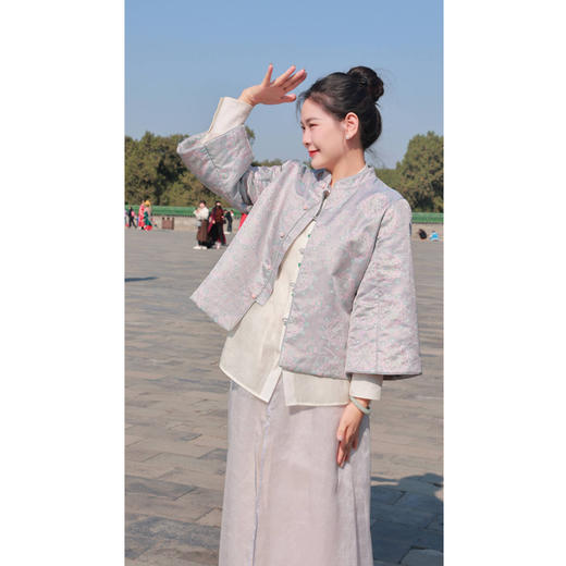 【抖音专属】瑶池•新中式棉服（24802099香炉紫烟） 商品图2