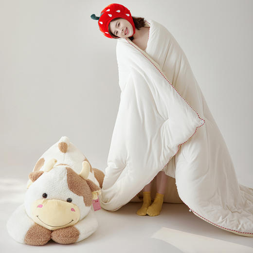 【换季出清】自然醒Creamsoft® 奶油小方捏捏被奶丝云朵被子冬被加厚保暖春秋被单人学生宿舍空调棉被LFS 商品图12