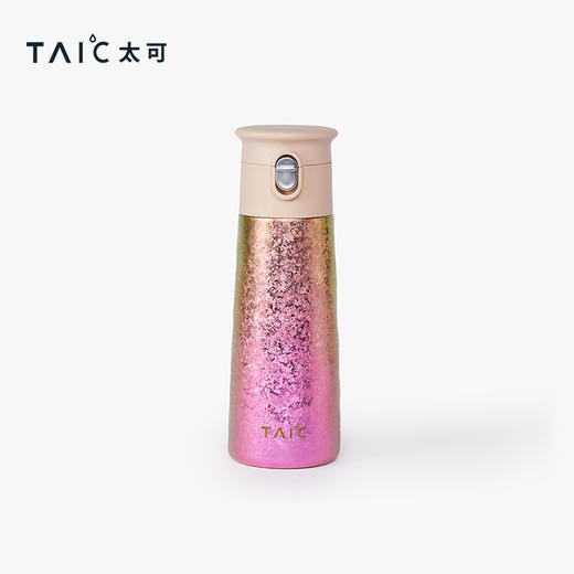 TAIC太可纯钛晶彩弹盖保温杯车载杯学生水杯大容量一键开盖喝水-YHD 商品图2