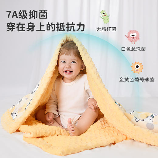 ibaby×outlast太空科技恒温×奈娃联名3D豆豆绒抑菌睡被 商品图4