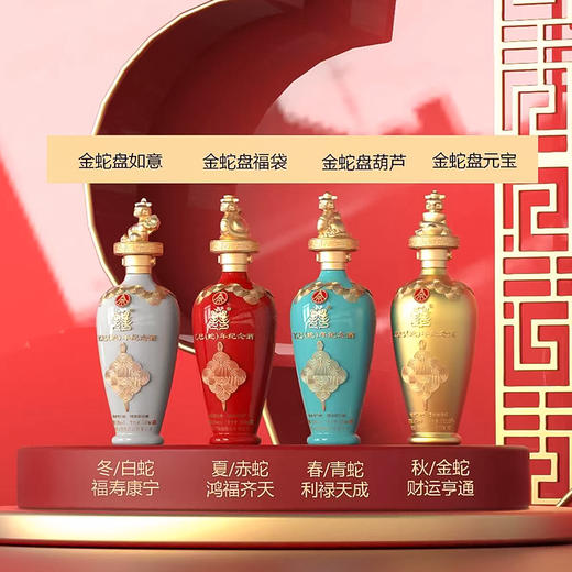 五粮液52°囍乙巳（蛇）年纪念酒4支装500ml*4支 商品图12