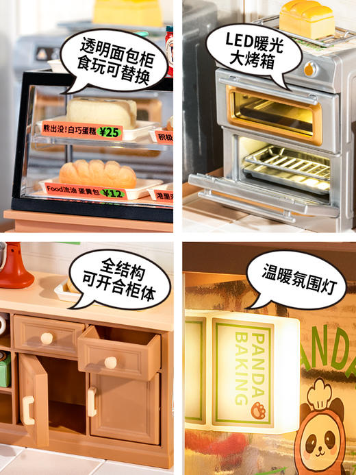 W-RT-超级世界-DW005-熊猫墩墩-面包房 商品图3