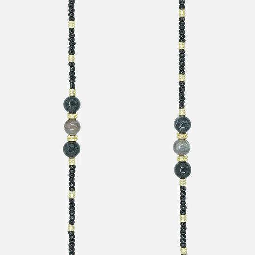 订购8周到｜La Coque Française-Iris Black-黑色 串珠 长款 手机链［法国设计师］ 商品图3