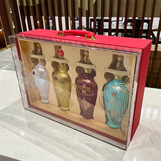 五粮液52°囍乙巳（蛇）年纪念酒4支装500ml*4支 商品图9
