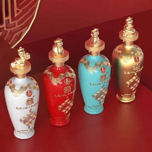 五粮液52°囍乙巳（蛇）年纪念酒4支装500ml*4支 商品图7