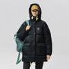 北极狐 白鹅绒羽绒服 2024新款 加厚保暖中长款连帽鹅绒外套89029 商品缩略图1