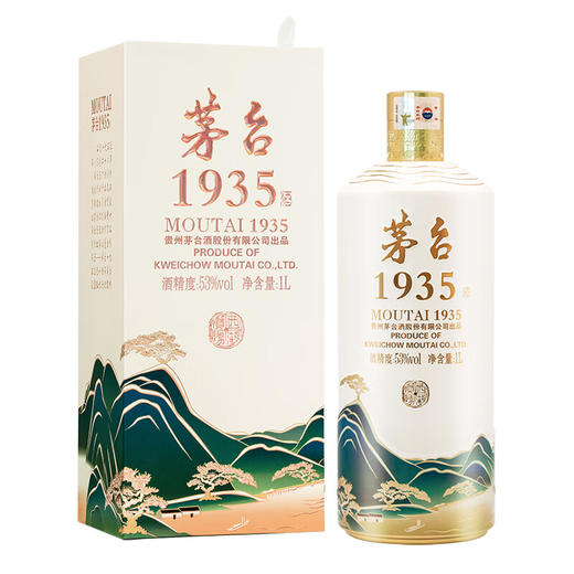 53度茅台1935·西湖揽胜文创酒（断桥残雪）1L 1000ml 单瓶 商品图0