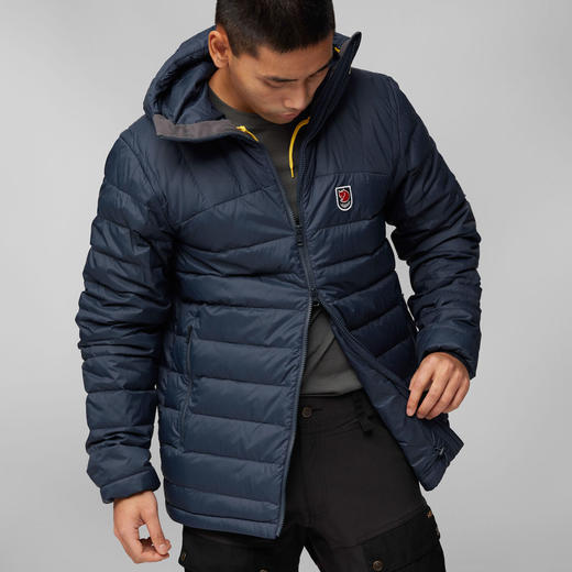 北极狐 户外轻量保暖外套简约修身男士羽绒服 连帽鹅绒服 86121 商品图4