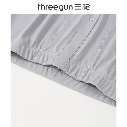 Threegun三枪 【高支新疆长绒棉】圆领男士保暖内衣套装-23975D021 商品图4