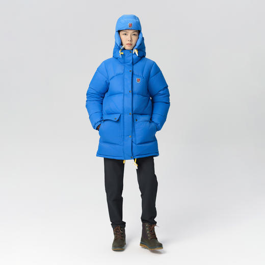 北极狐 白鹅绒羽绒服 2024新款 加厚保暖中长款连帽鹅绒外套89029 商品图2