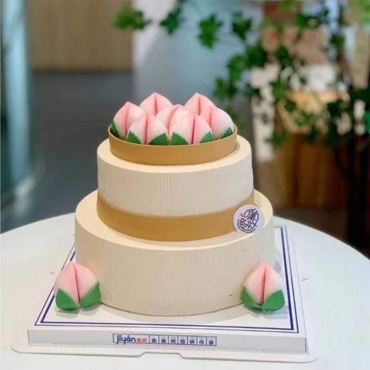 蒸笼立体寿桃蛋糕（蛋糕需提前1天下单，不接急单）【页面往下拉，有尺寸和口味选择】 商品图1