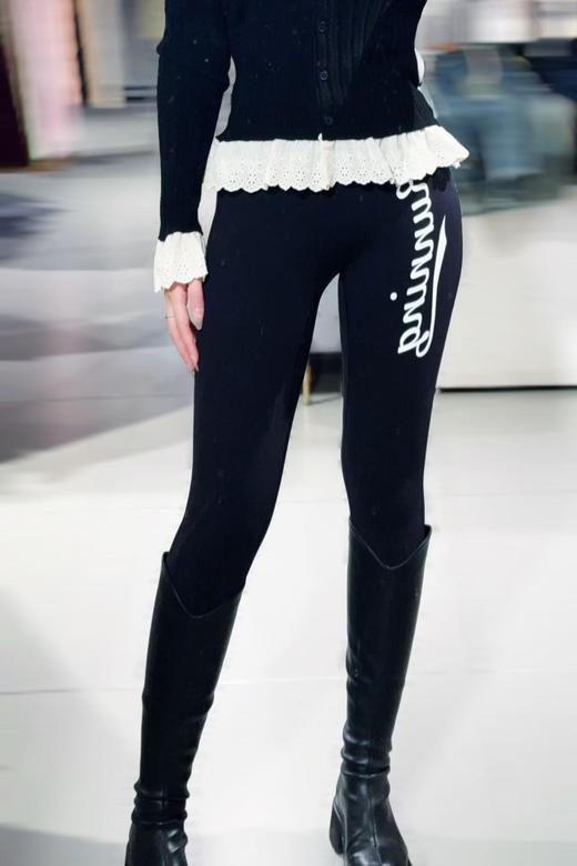 【新款印花修身长裤】科里芙莱卡健身户外运动带口袋提臀瑜伽裤女 商品图5