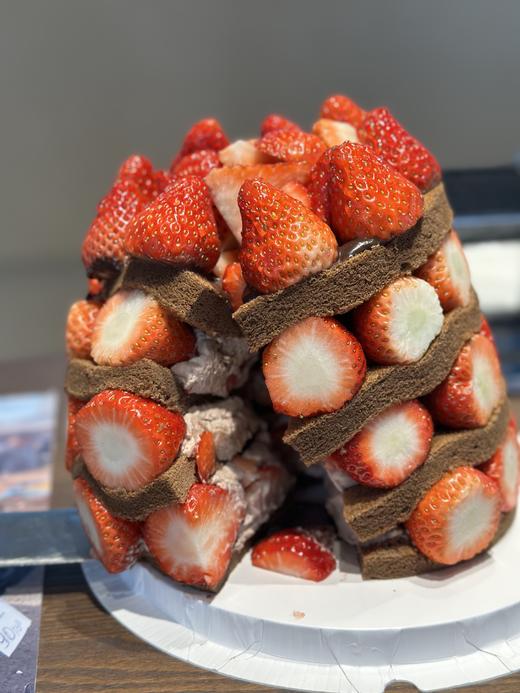一个“真诚”的草莓蛋糕·奶油蛋糕（六英寸就足足3斤多丹东九九草莓🍓） 商品图1