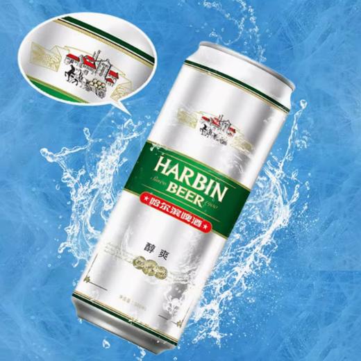哈尔滨啤酒醇爽500ml/罐一起哈啤经典10度拉格 商品图0