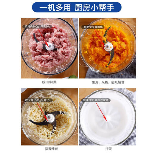 摩飞绞肉机MR9400经典蓝 商品图3