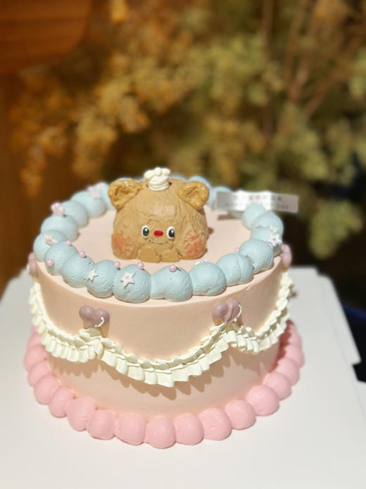 奶油熊手绘蛋糕，提前48小时预定哦，手绘蛋糕，奶油颜色或有细微色差 商品图6
